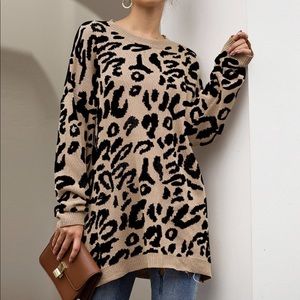 Leopard Knit Sweater